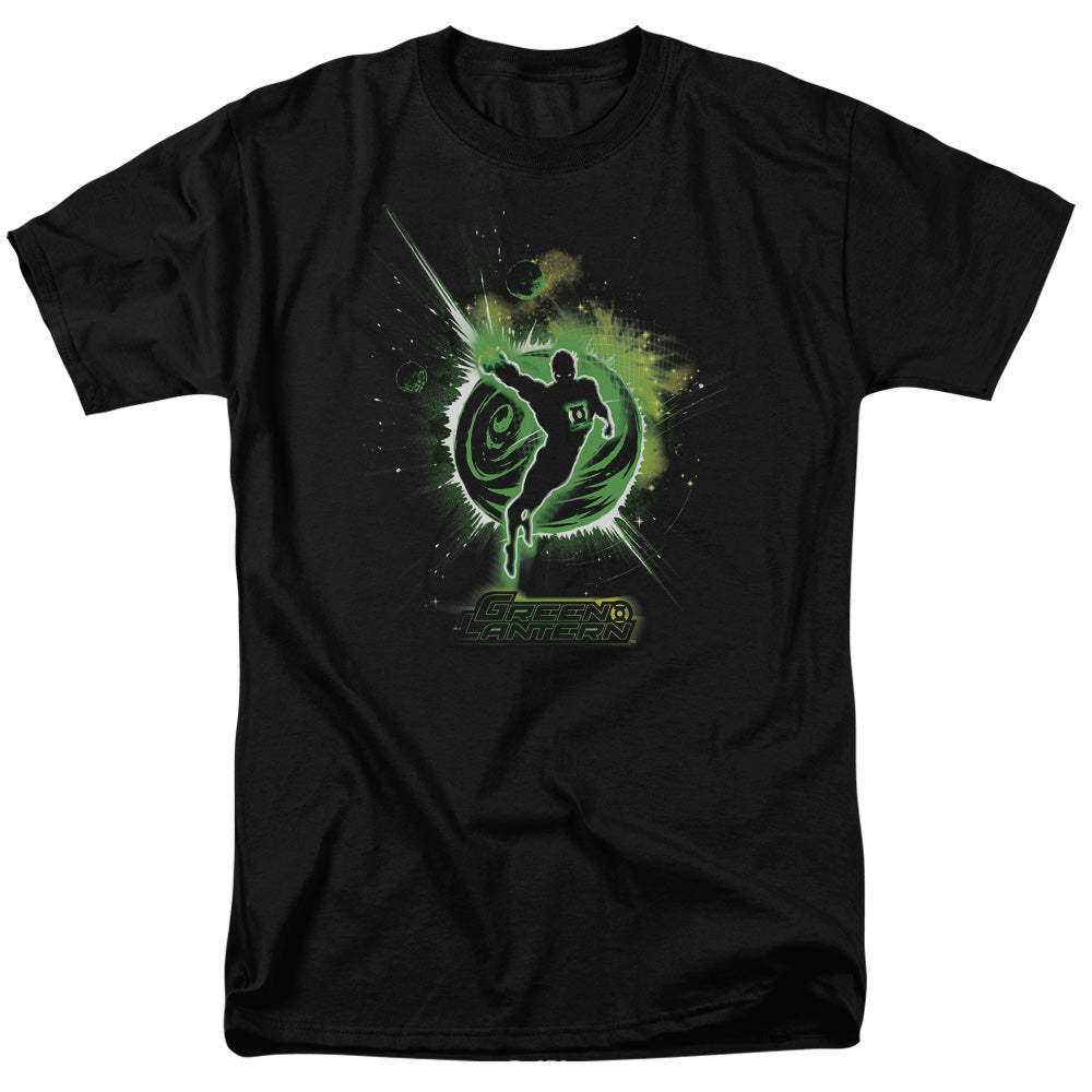 AN OFFCIALLY LICENSED GREEN LANTERN SHADOW LANTERN MEN'S REGULAR FIT T-SHIRT BLACK