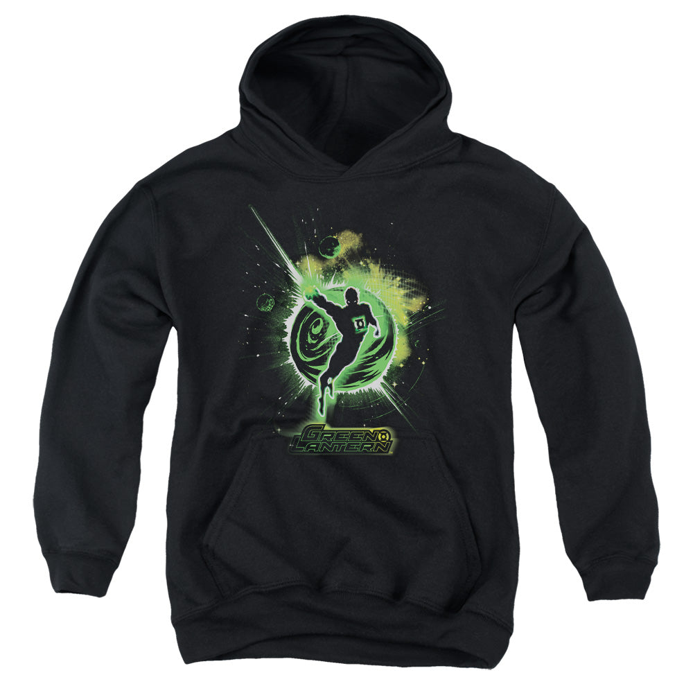 AN OFFCIALLY LICENSED GREEN LANTERN SHADOW LANTERN YOUTH HOODIE BLACK