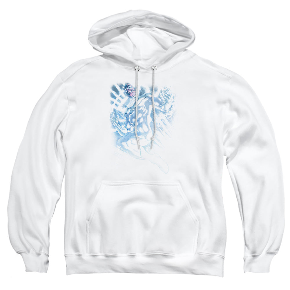 AN OFFCIALLY LICENSED GREEN LANTERN WHITE LANTERN SINESTRO ADULT UNISEX PULLOVER HOODIE WHITE