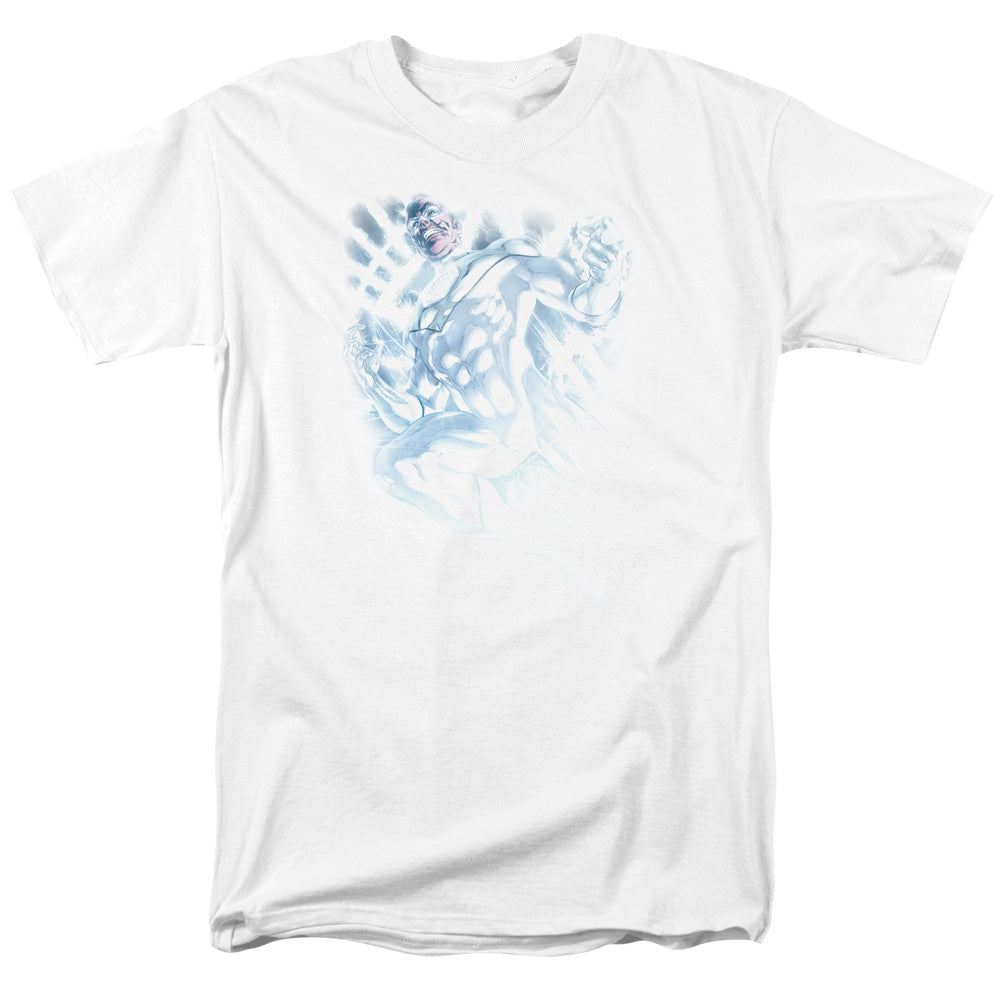 AN OFFCIALLY LICENSED GREEN LANTERN WHITE LANTERN SINESTRO MEN'S REGULAR FIT T-SHIRT WHITE