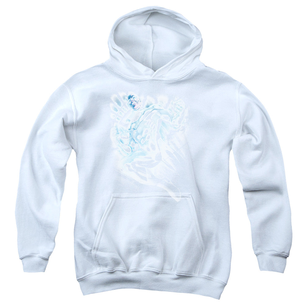 AN OFFCIALLY LICENSED GREEN LANTERN WHITE LANTERN SINESTRO YOUTH HOODIE WHITE