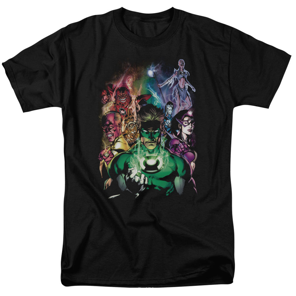 AN OFFCIALLY LICENSED GREEN LANTERN THE NEW GUARDIANS MEN'S REGULAR FIT T-SHIRT BLACK