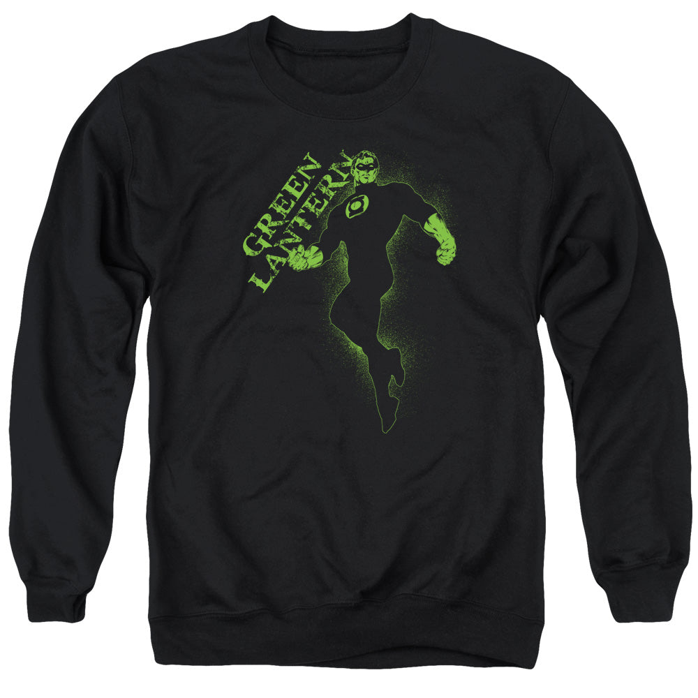 AN OFFCIALLY LICENSED GL LANTERN DARKNESS ADULT UNISEX CREWNECK SWEATSHIRT BLACK