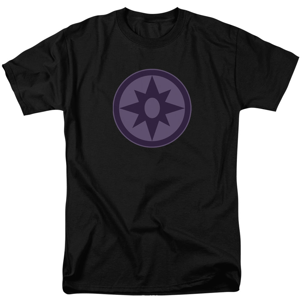 AN OFFCIALLY LICENSED GREEN LANTERN SAPPHIRE SYMBOL MEN'S REGULAR FIT T-SHIRT BLACK