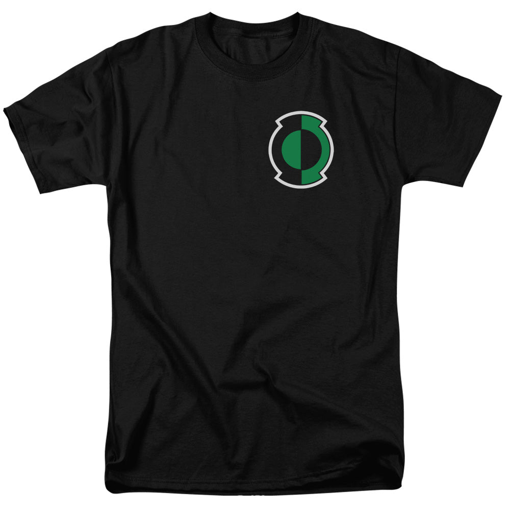 AN OFFCIALLY LICENSED GREEN LANTERN KYLE LOGO MEN'S REGULAR FIT T-SHIRT BLACK