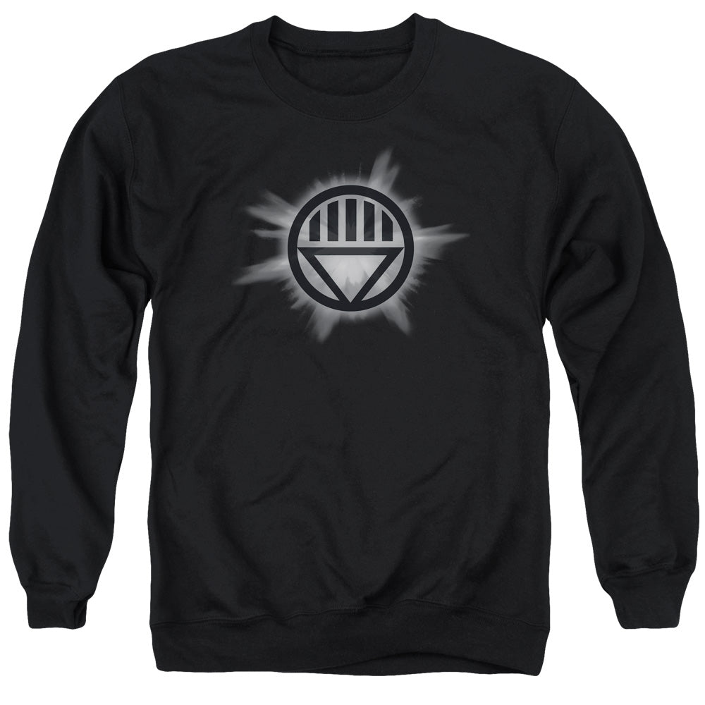 AN OFFCIALLY LICENSED GREEN LANTERN BLACK GLOW ADULT UNISEX CREWNECK SWEATSHIRT BLACK