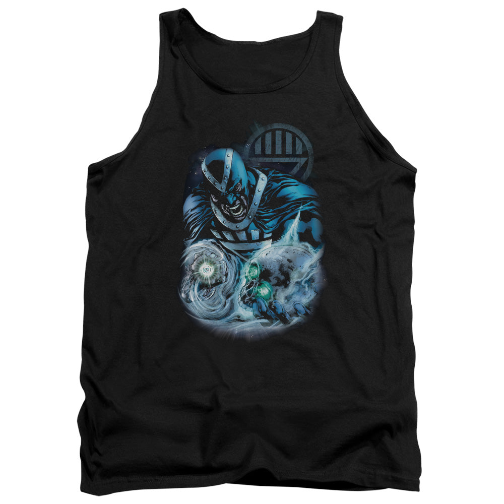 AN OFFCIALLY LICENSED GREEN LANTERN BLACKHAND ADULT UNISEX TANK TOP BLACK
