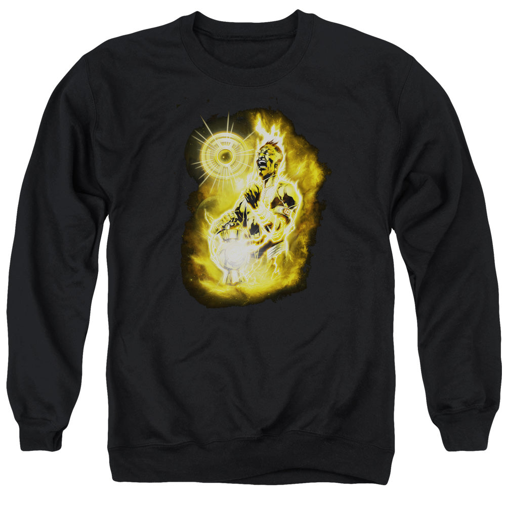 AN OFFCIALLY LICENSED GREEN LANTERN SINESTRO NEBULA ADULT UNISEX CREWNECK SWEATSHIRT BLACK