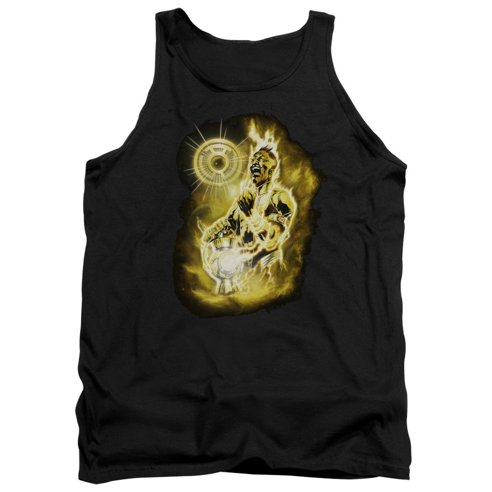 AN OFFCIALLY LICENSED GREEN LANTERN SINESTRO NEBULA ADULT UNISEX TANK TOP BLACK