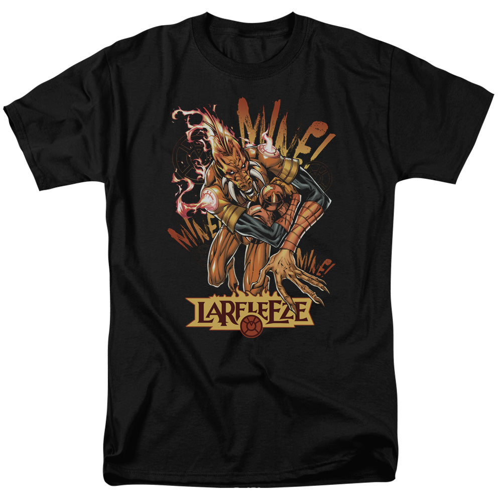 AN OFFCIALLY LICENSED GREEN LANTERN LARFLEEZE MEN'S REGULAR FIT T-SHIRT BLACK