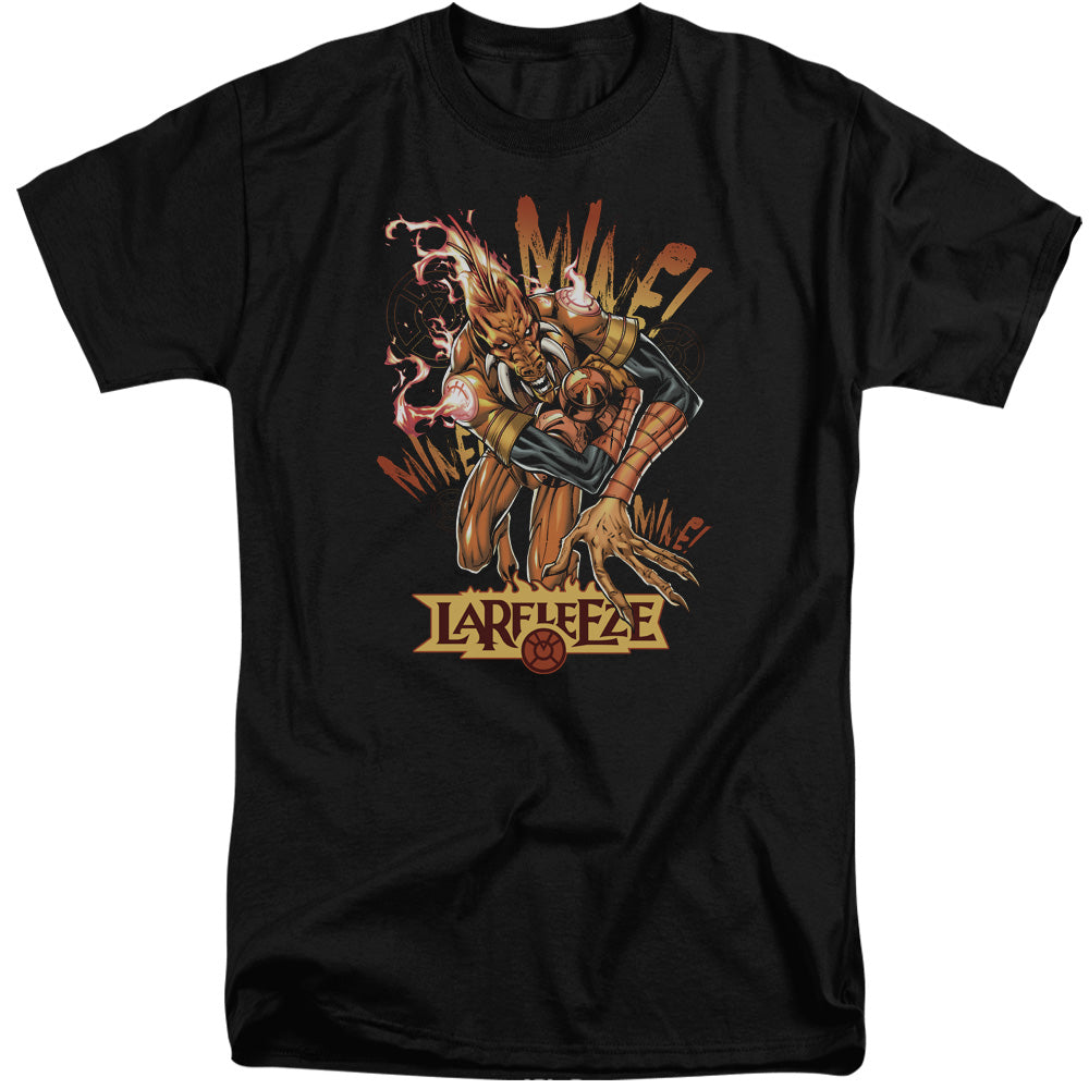 AN OFFCIALLY LICENSED GREEN LANTERN LARFLEEZE MEN'S TALL FIT T-SHIRT BLACK