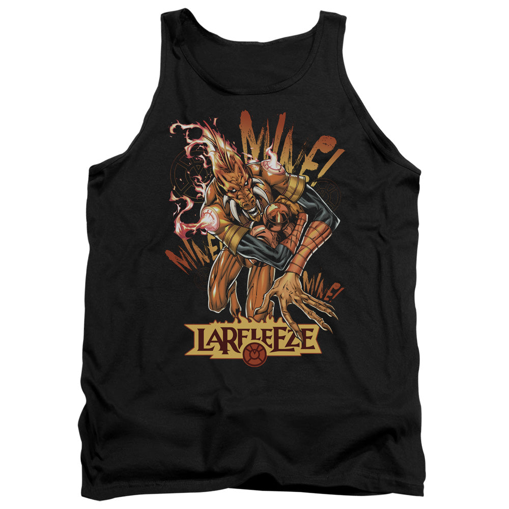 AN OFFCIALLY LICENSED GREEN LANTERN LARFLEEZE ADULT UNISEX TANK TOP BLACK