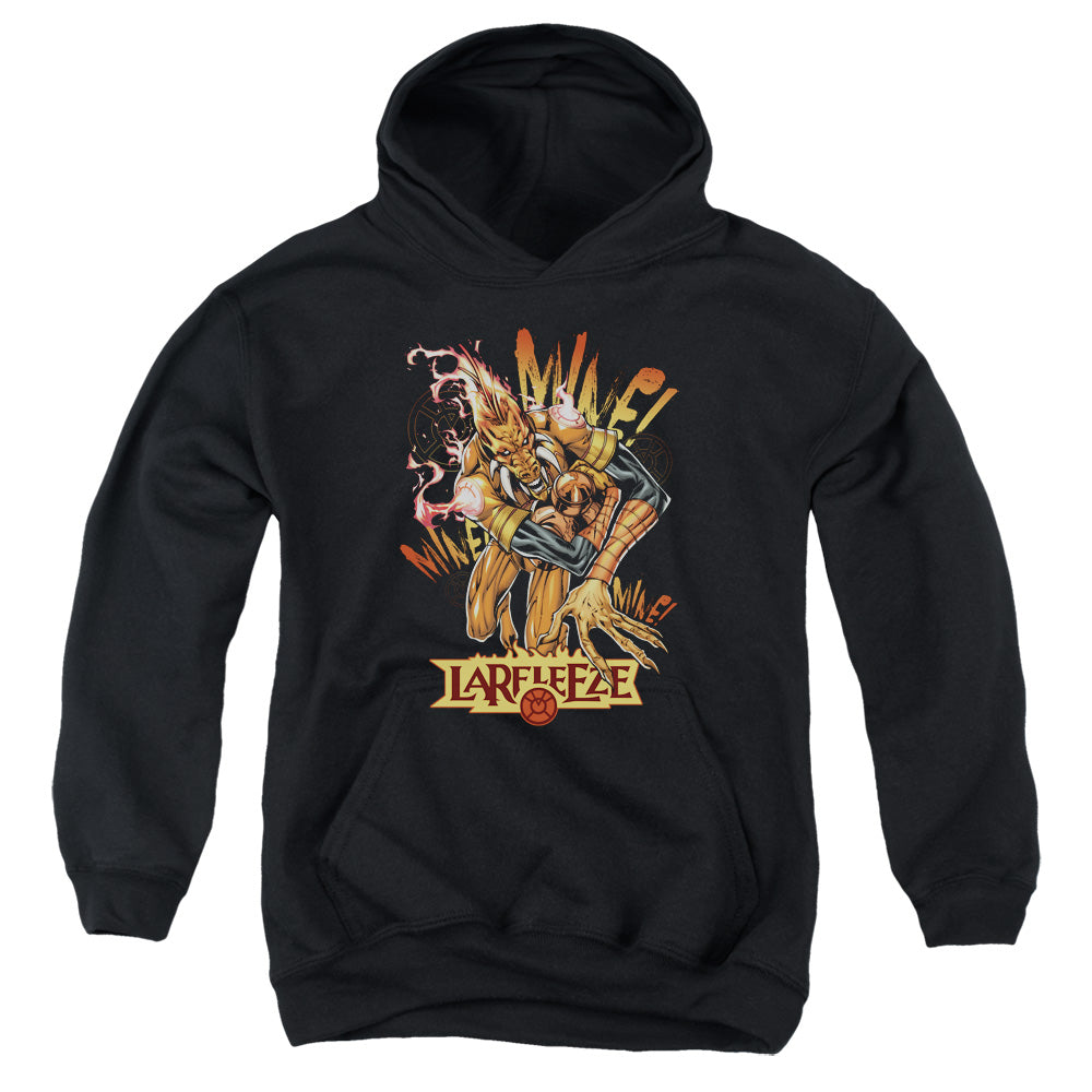 AN OFFCIALLY LICENSED GREEN LANTERN LARFLEEZE YOUTH HOODIE BLACK