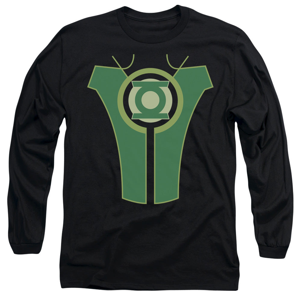 AN OFFCIALLY LICENSED GREEN LANTERN SIMON BAZ MEN'S LONG SLEEVE T-SHIRT BLACK