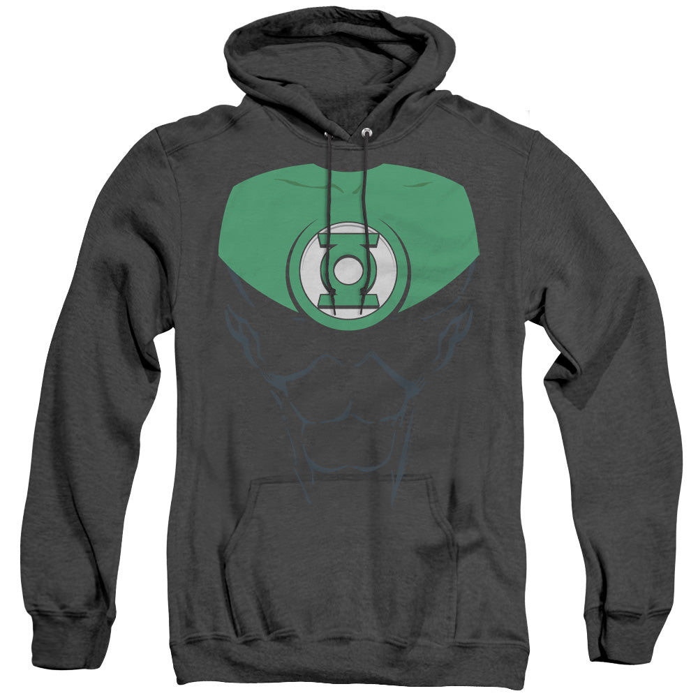 AN OFFCIALLY LICENSED GREEN LANTERN JON STEWART ADULT UNISEX HEATHER PULLOVER HOODIE BLACK