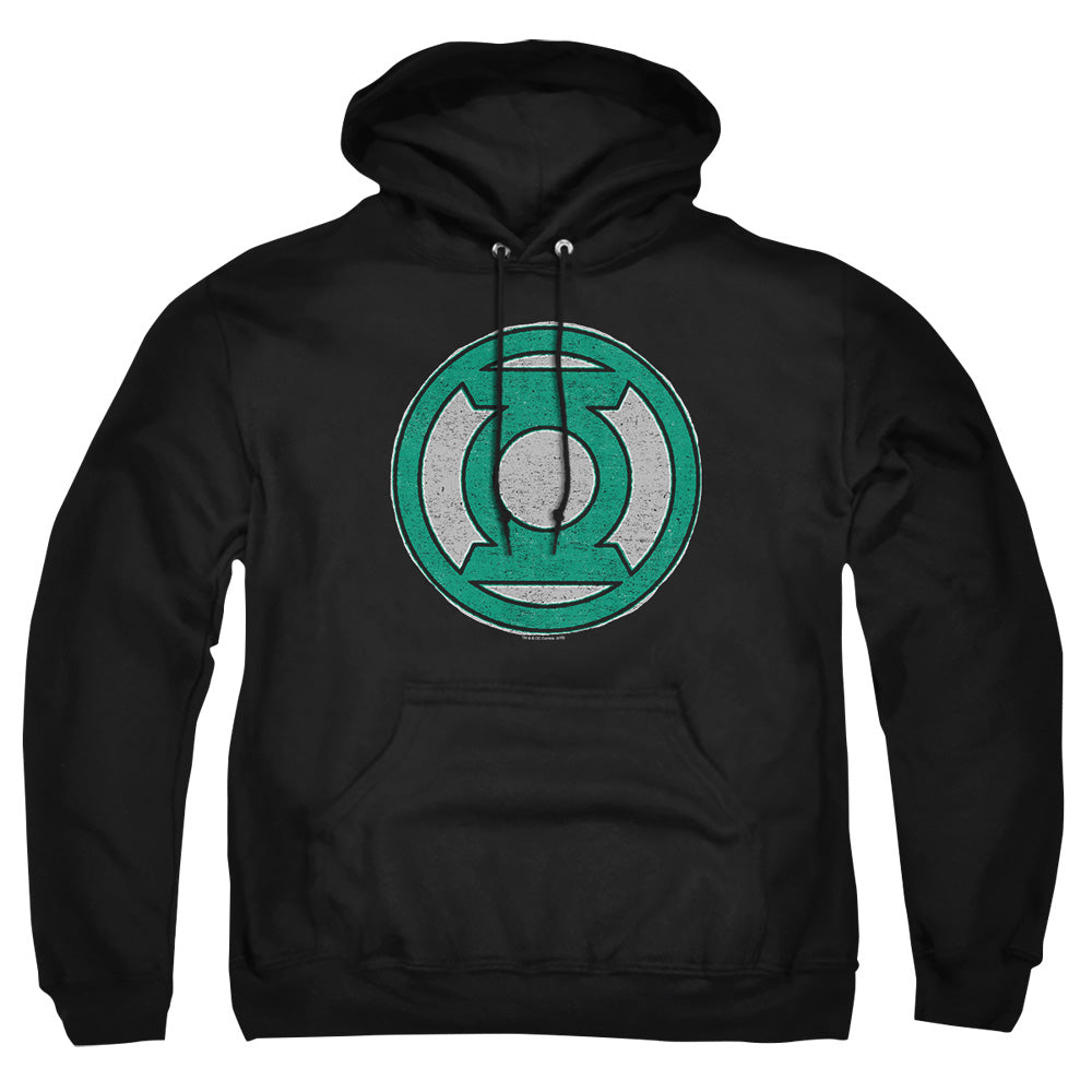 AN OFFCIALLY LICENSED GREEN LANTERN HAND ME DOWN ADULT UNISEX PULLOVER HOODIE BLACK