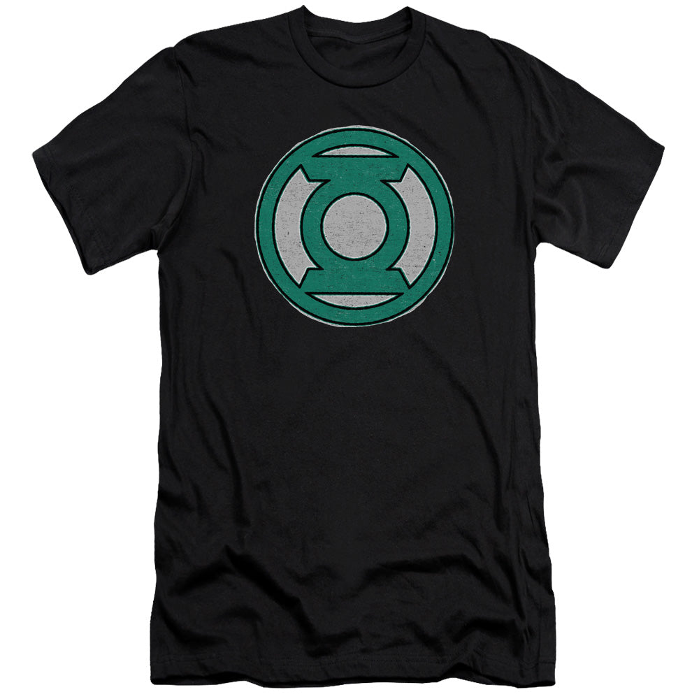 AN OFFCIALLY LICENSED GREEN LANTERN HAND ME DOWN MEN'S PREMIUM SLIM FIT T-SHIRT BLACK