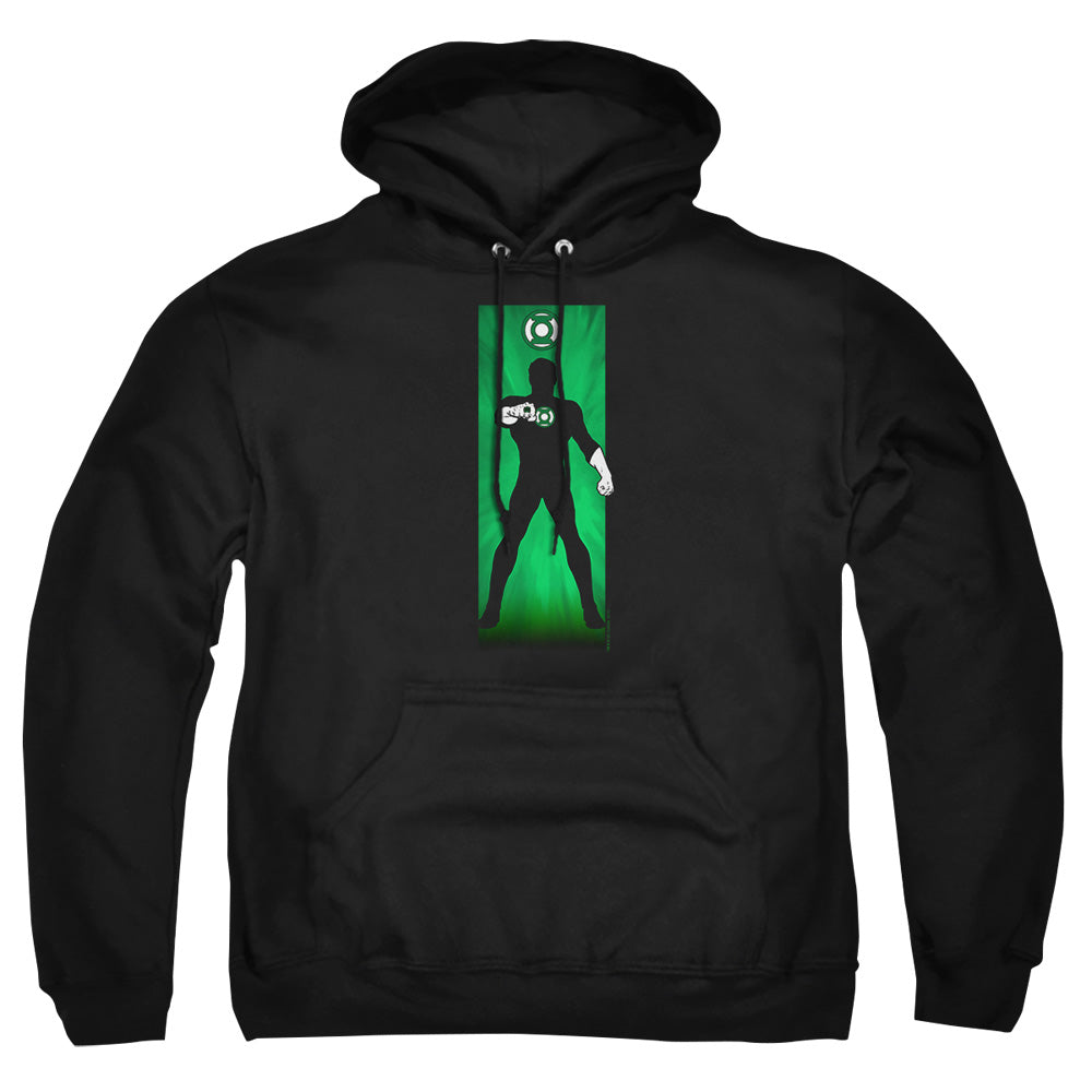 AN OFFCIALLY LICENSED DC GREEN LANTERN ADULT UNISEX PULLOVER HOODIE BLACK