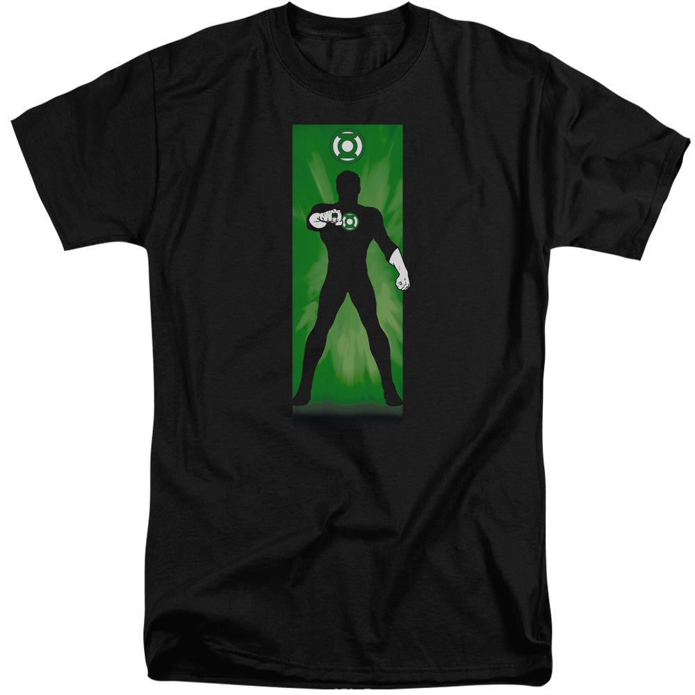 AN OFFCIALLY LICENSED DC GREEN LANTERN MEN'S TALL FIT T-SHIRT BLACK