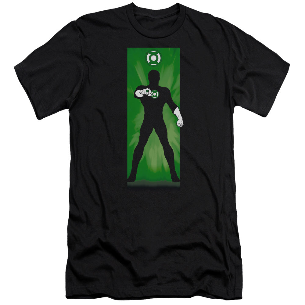 AN OFFCIALLY LICENSED DC GREEN LANTERN MEN'S PREMIUM SLIM FIT T-SHIRT BLACK