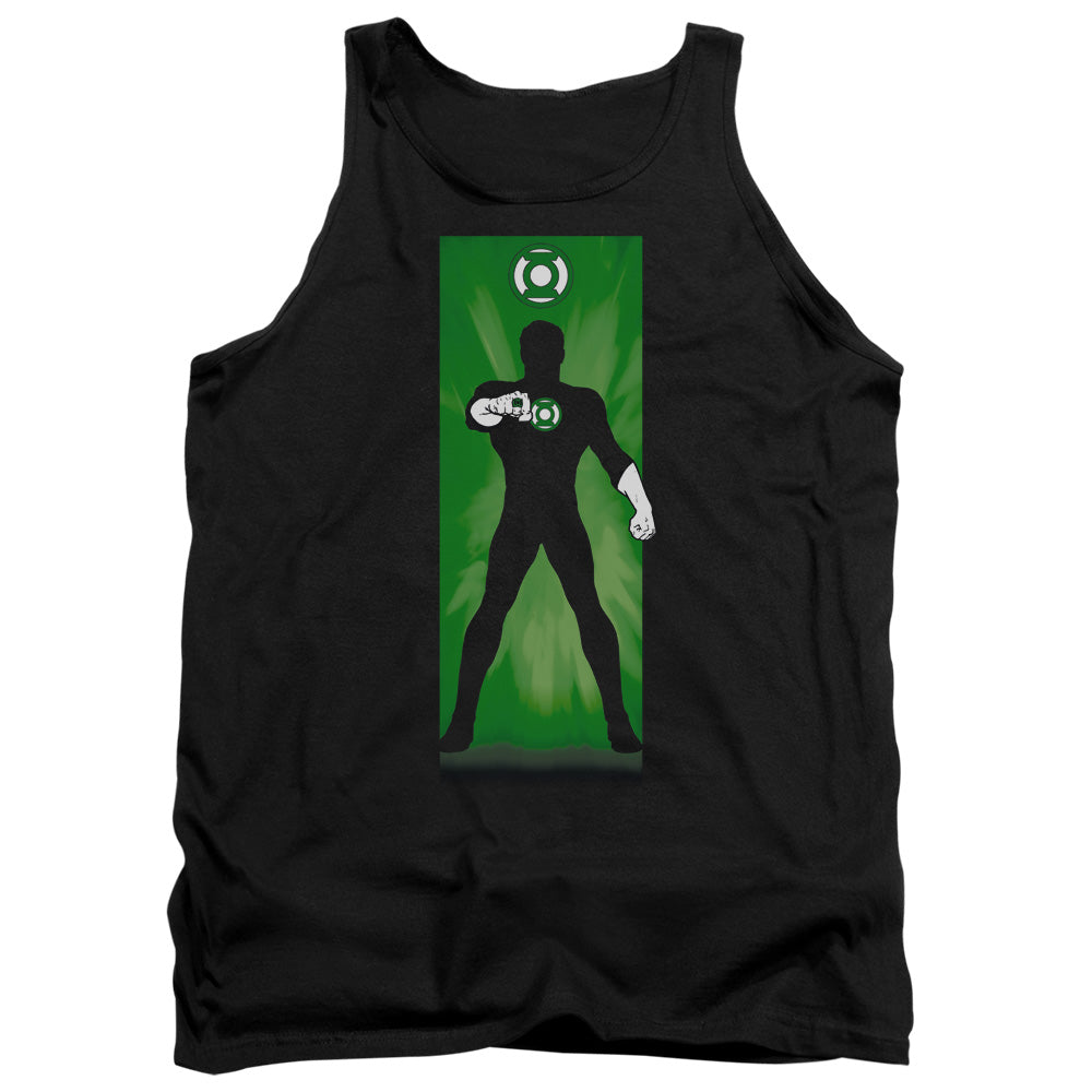AN OFFCIALLY LICENSED DC GREEN LANTERN ADULT UNISEX TANK TOP BLACK