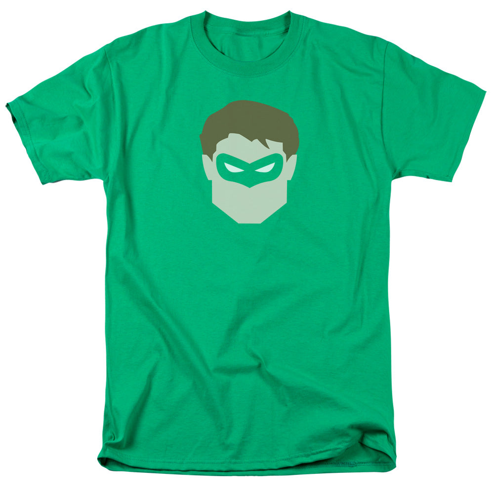 AN OFFCIALLY LICENSED DC GL HEAD MEN'S REGULAR FIT T-SHIRT KELLY GREEN