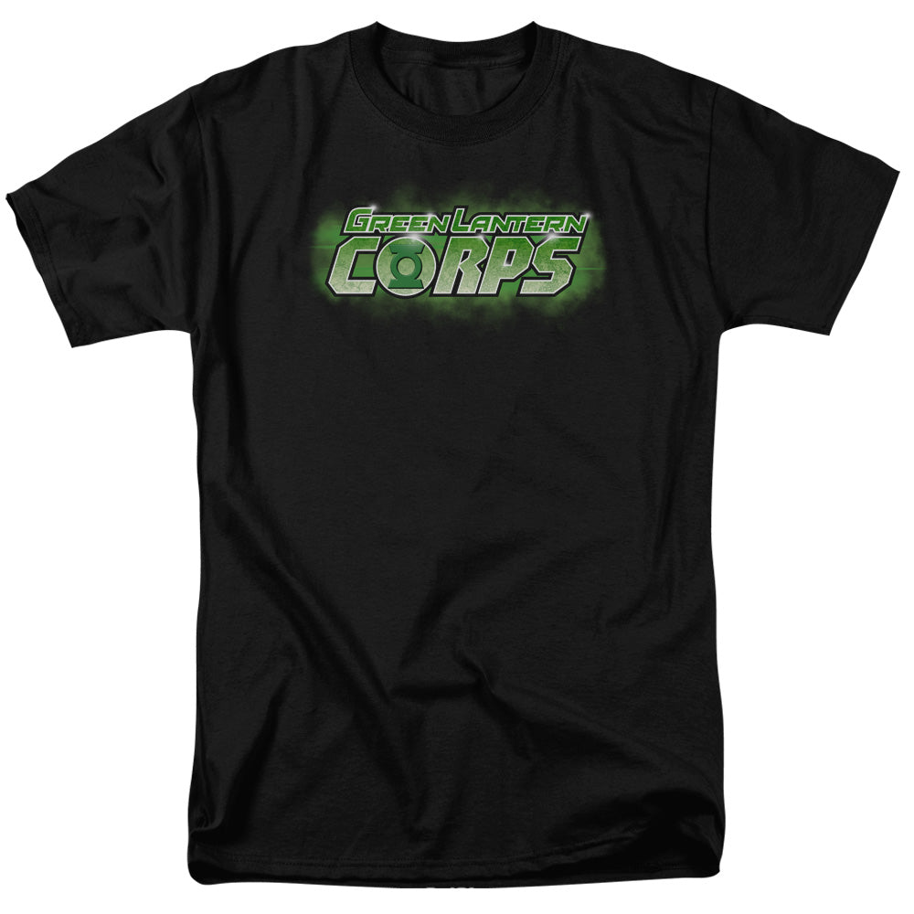AN OFFCIALLY LICENSED GREEN LANTERN GL CORPS TITLE MEN'S REGULAR FIT T-SHIRT BLACK
