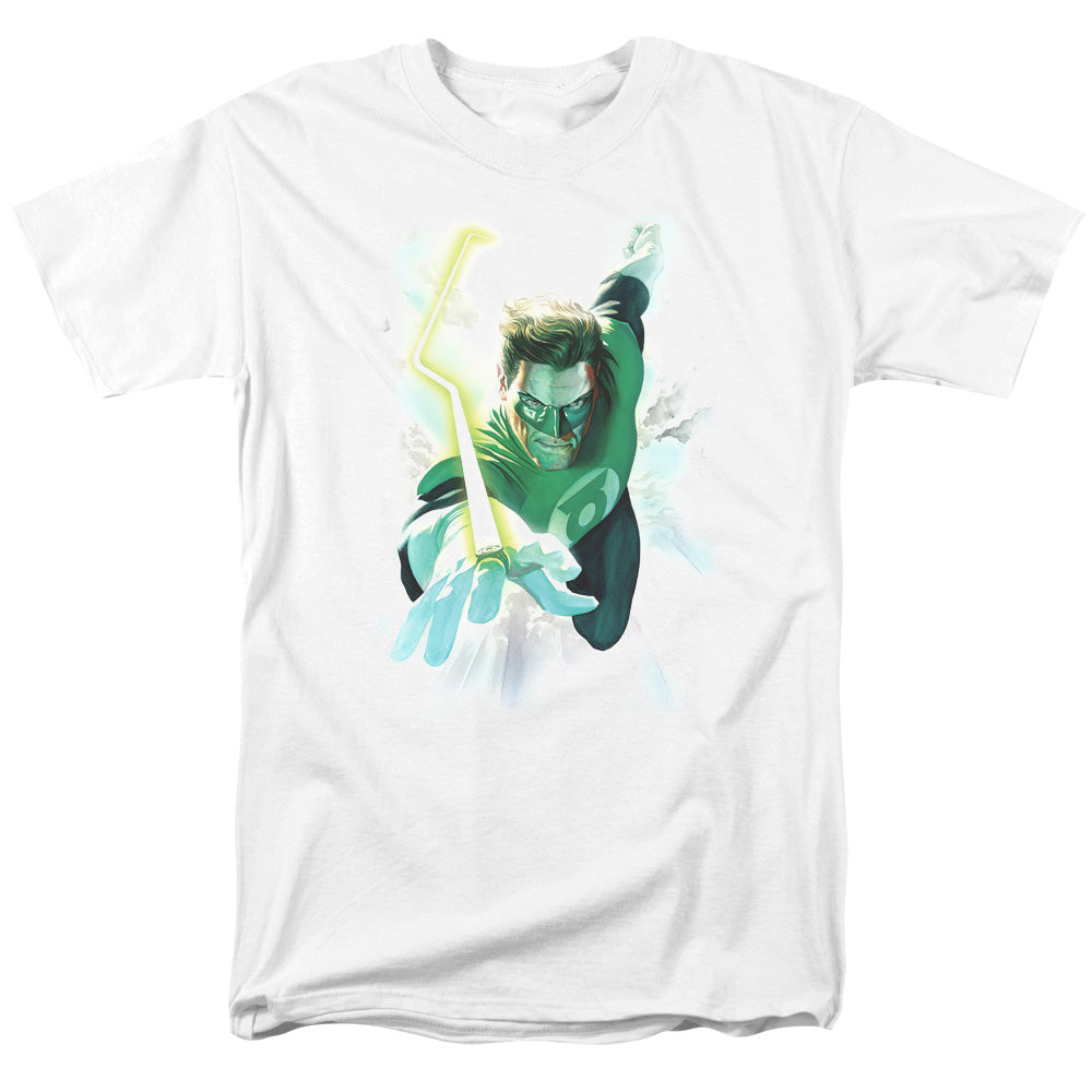 AN OFFCIALLY LICENSED GREEN LANTERN CLOUDS MEN'S REGULAR FIT T-SHIRT WHITE