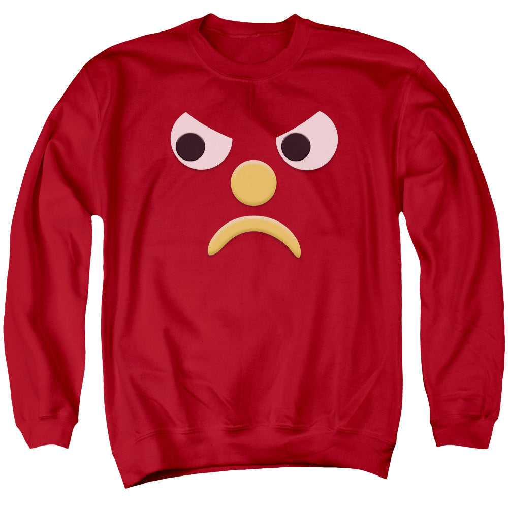 AN OFFCIALLY LICENSED GUMBY BLOCKHEAD G ADULT UNISEX CREWNECK SWEATSHIRT RED