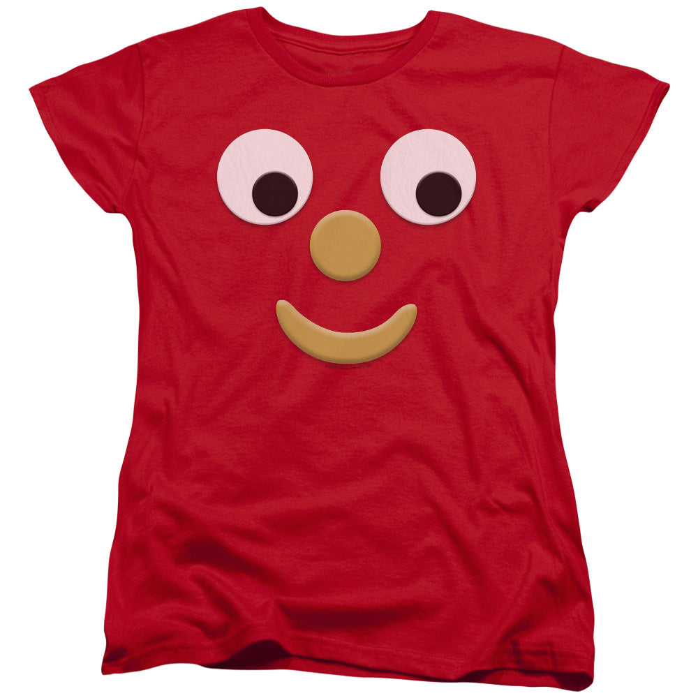 AN OFFCIALLY LICENSED GUMBY BLOCKHEAD J WOMEN'S REGULAR FIT T-SHIRT RED