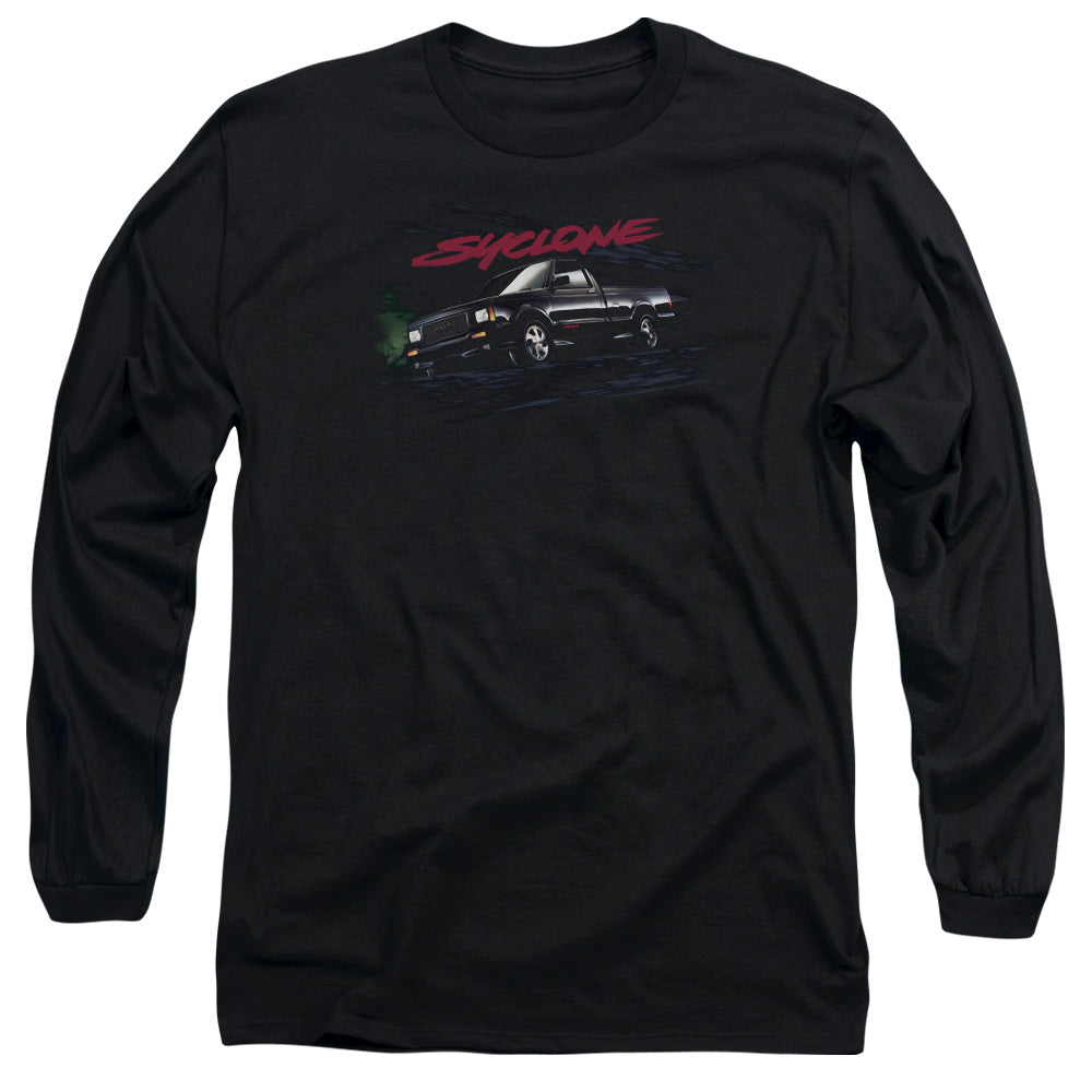 AN OFFCIALLY LICENSED GMC SYCLONE MEN'S LONG SLEEVE T-SHIRT BLACK
