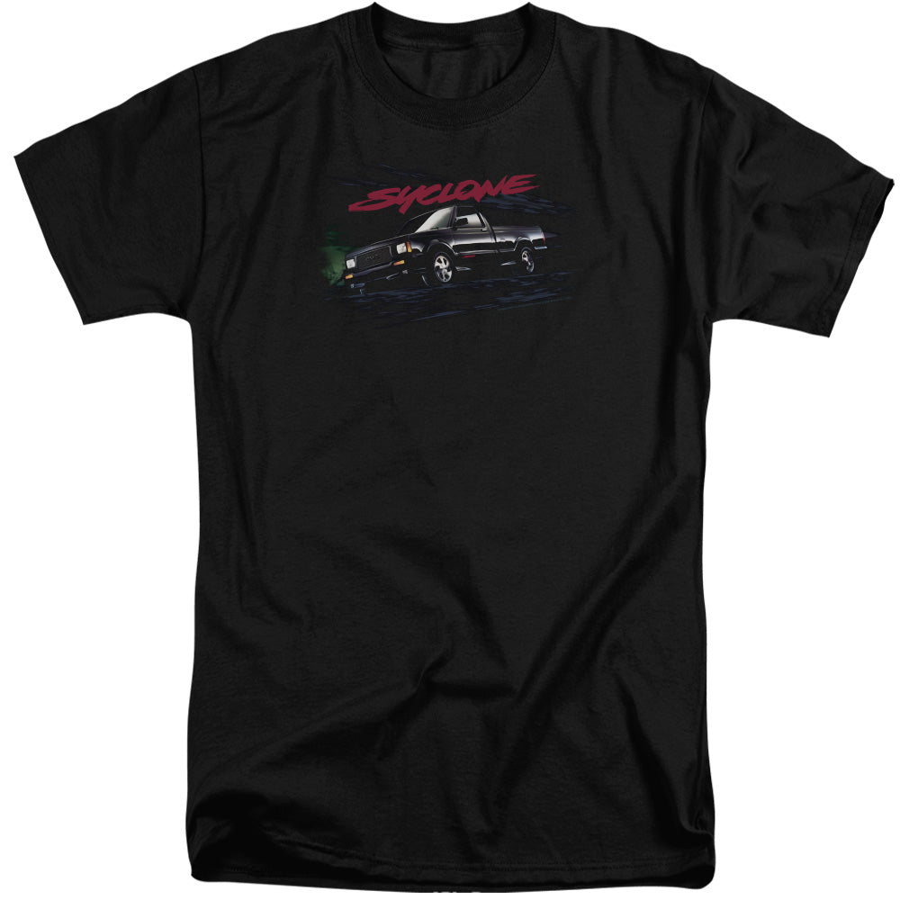 AN OFFCIALLY LICENSED GMC SYCLONE MEN'S TALL FIT T-SHIRT BLACK