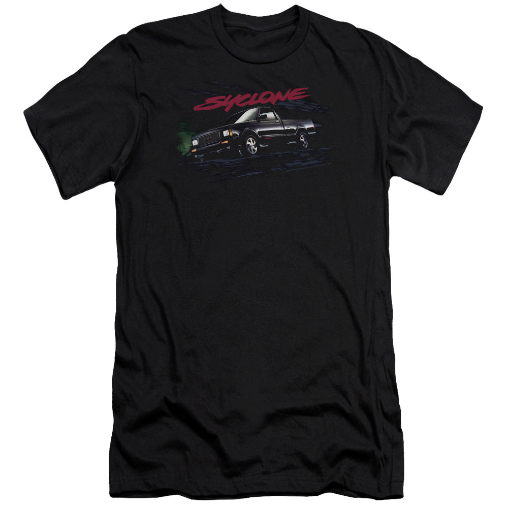 AN OFFCIALLY LICENSED GMC SYCLONE MEN'S PREMIUM SLIM FIT T-SHIRT BLACK