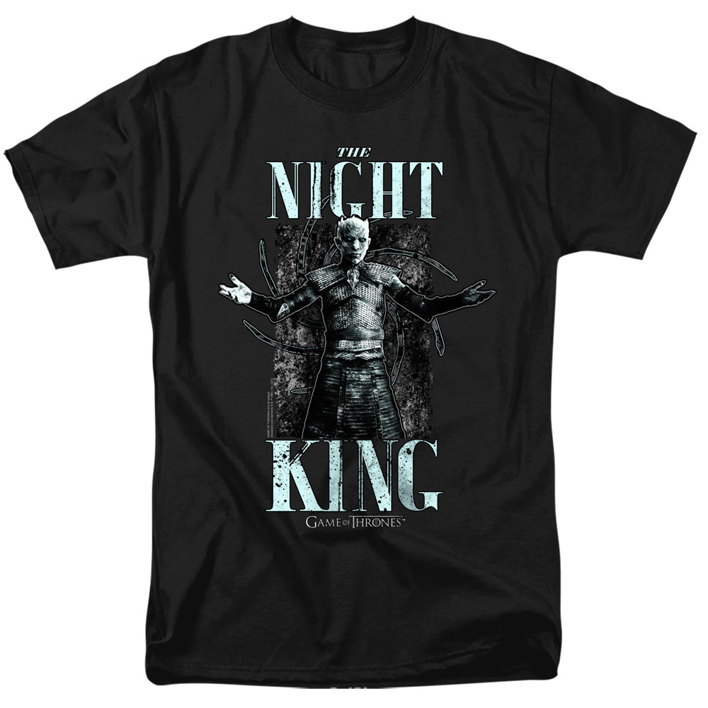 AN OFFCIALLY LICENSED GAME OF THRONES THE NIGHT KING MEN'S REGULAR FIT T-SHIRT BLACK