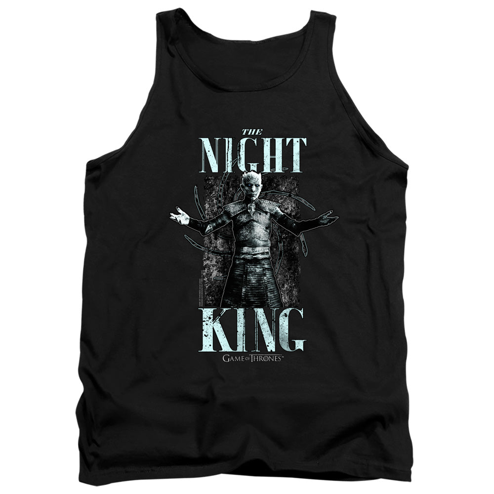 AN OFFCIALLY LICENSED GAME OF THRONES THE NIGHT KING ADULT UNISEX TANK TOP BLACK