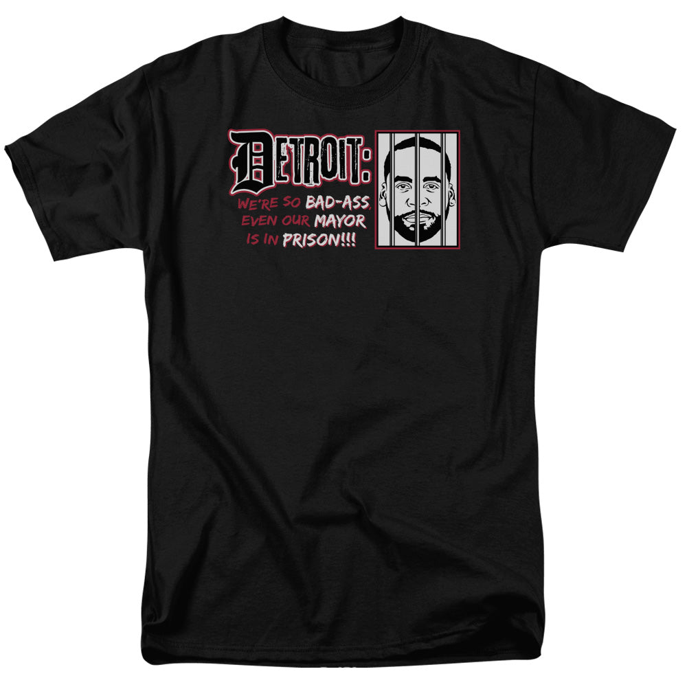 AN OFFCIALLY LICENSED BAD ASS BAD ASS MEN'S REGULAR FIT T-SHIRT BLACK