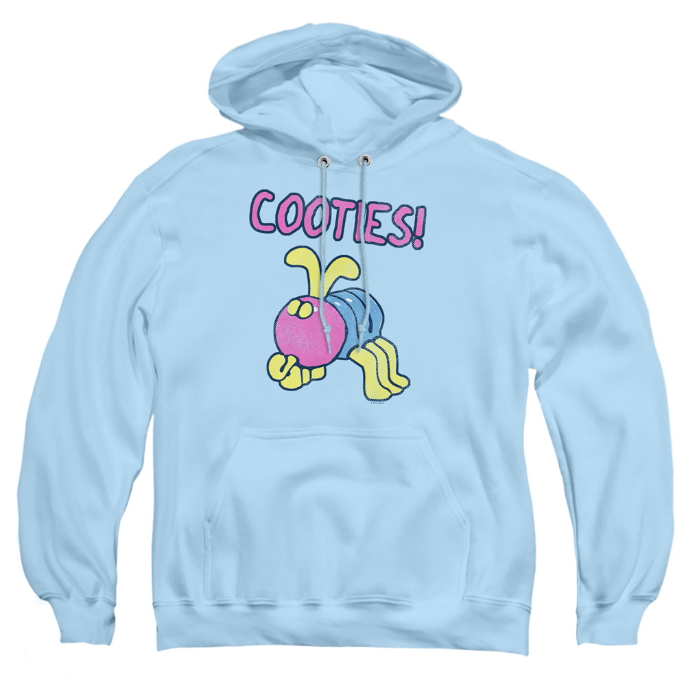 AN OFFCIALLY LICENSED COOTIE IVE GOT COOTIES ADULT UNISEX PULLOVER HOODIE LIGHT BLUE