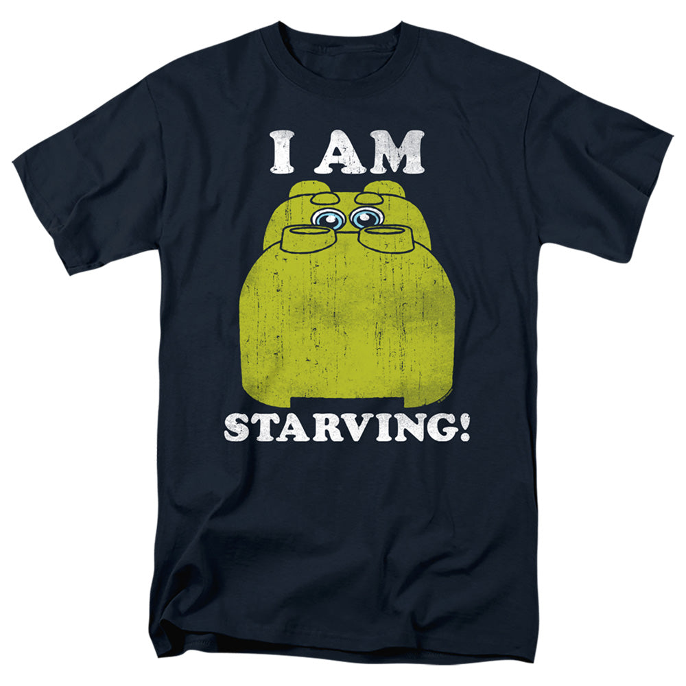 AN OFFCIALLY LICENSED HUNGRY HUNGRY HIPPOS IM STARVING MEN'S REGULAR FIT T-SHIRT NAVY