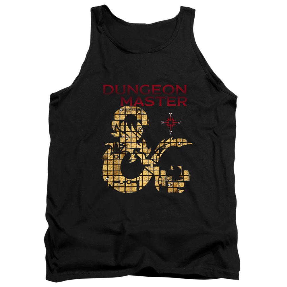 AN OFFCIALLY LICENSED DUNGEONS AND DRAGONS DUNGEON MASTER ADULT UNISEX TANK TOP BLACK