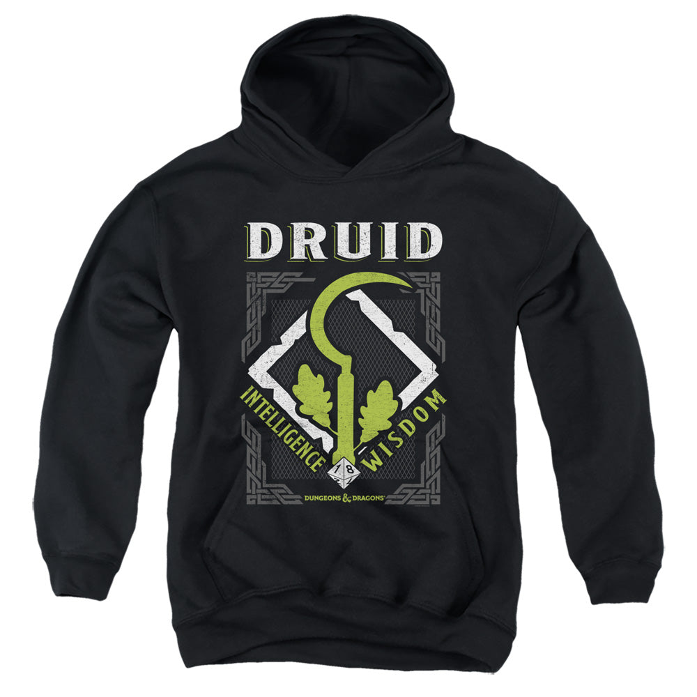 AN OFFCIALLY LICENSED DUNGEONS AND DRAGONS DRUID YOUTH HOODIE BLACK