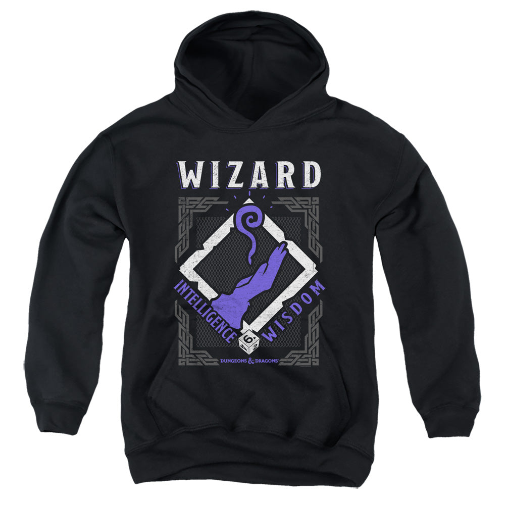 AN OFFCIALLY LICENSED DUNGEONS AND DRAGONS WIZARD YOUTH HOODIE BLACK