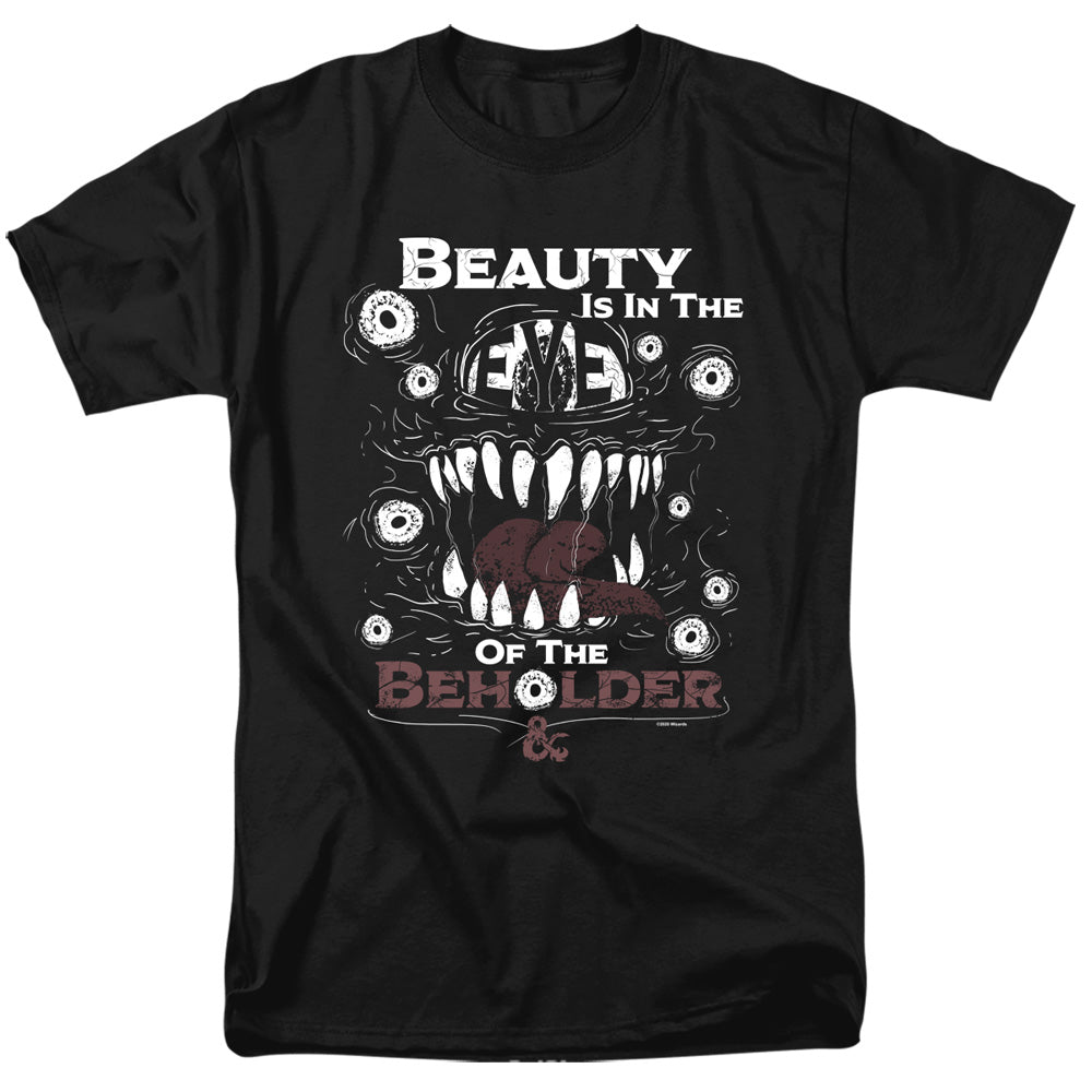 AN OFFCIALLY LICENSED DUNGEONS AND DRAGONS EYE OF THE BEHOLDER MEN'S REGULAR FIT T-SHIRT BLACK