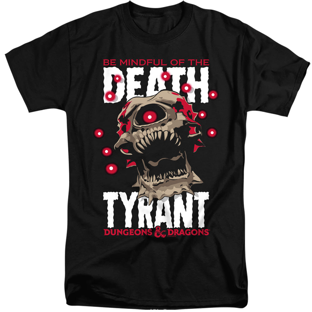 AN OFFCIALLY LICENSED DUNGEONS AND DRAGONS DEATH TYRANT MEN'S TALL FIT T-SHIRT BLACK