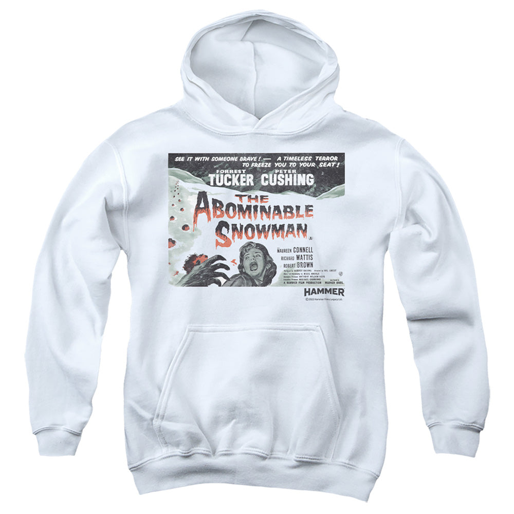 AN OFFCIALLY LICENSED HAMMER HOUSE OF HORROR ABOMINABLE YOUTH HOODIE WHITE