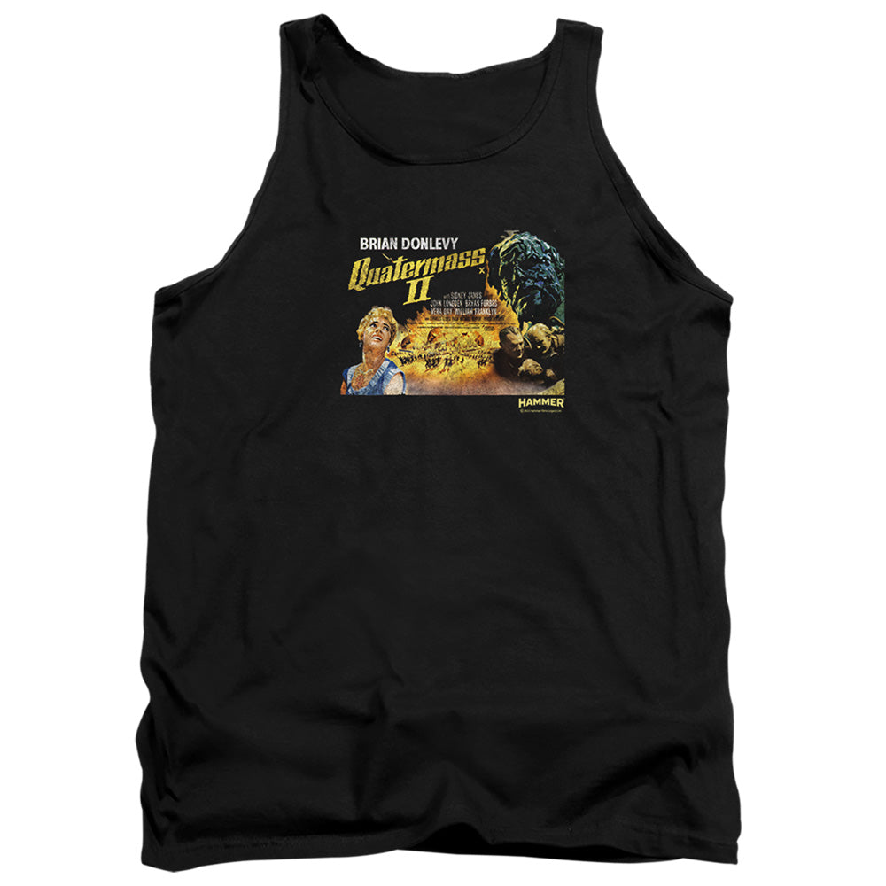 AN OFFCIALLY LICENSED HAMMER HOUSE OF HORROR QUARTERMASS ADULT UNISEX TANK TOP BLACK