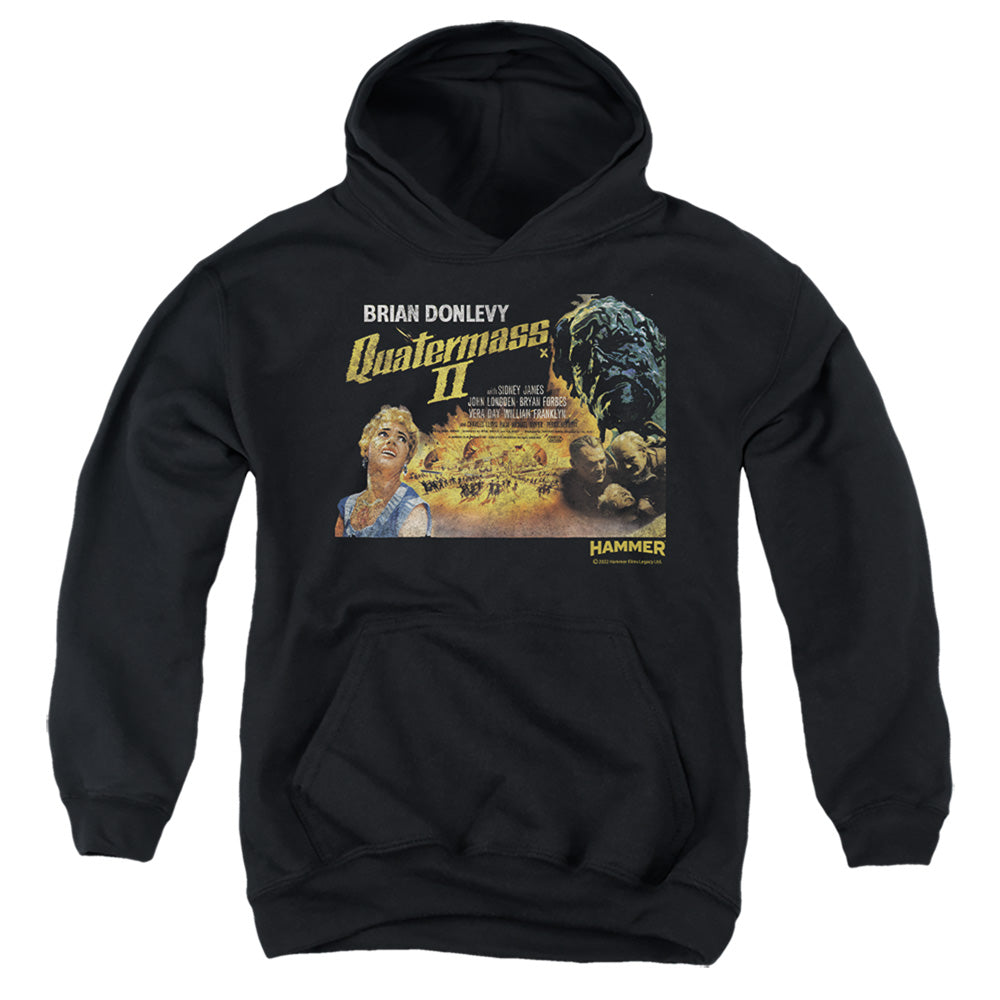 AN OFFCIALLY LICENSED HAMMER HOUSE OF HORROR QUARTERMASS YOUTH HOODIE BLACK
