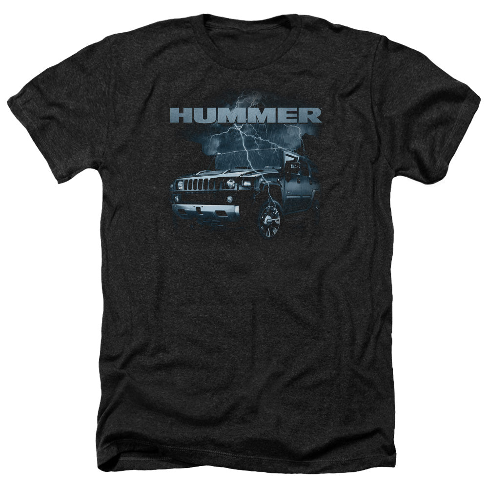 AN OFFCIALLY LICENSED HUMMER STORMY RIDE MEN'S HEATHER T-SHIRT CHARCOAL