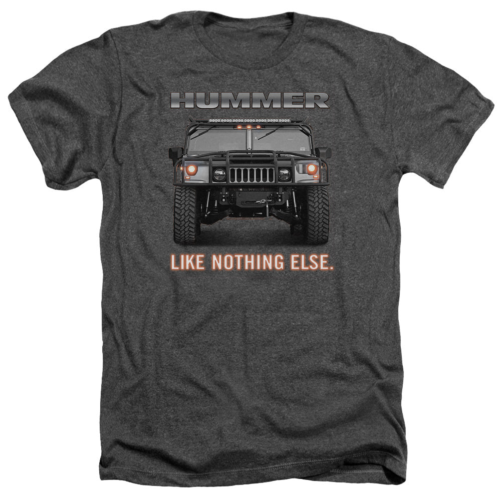 AN OFFCIALLY LICENSED HUMMER LIKE NOTHING ELSE MEN'S HEATHER T-SHIRT CHARCOAL
