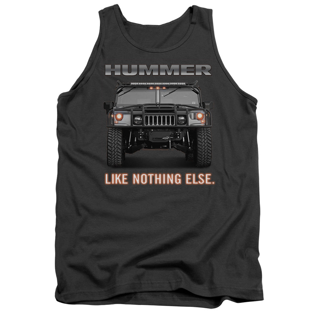 AN OFFCIALLY LICENSED HUMMER LIKE NOTHING ELSE ADULT UNISEX TANK TOP CHARCOAL