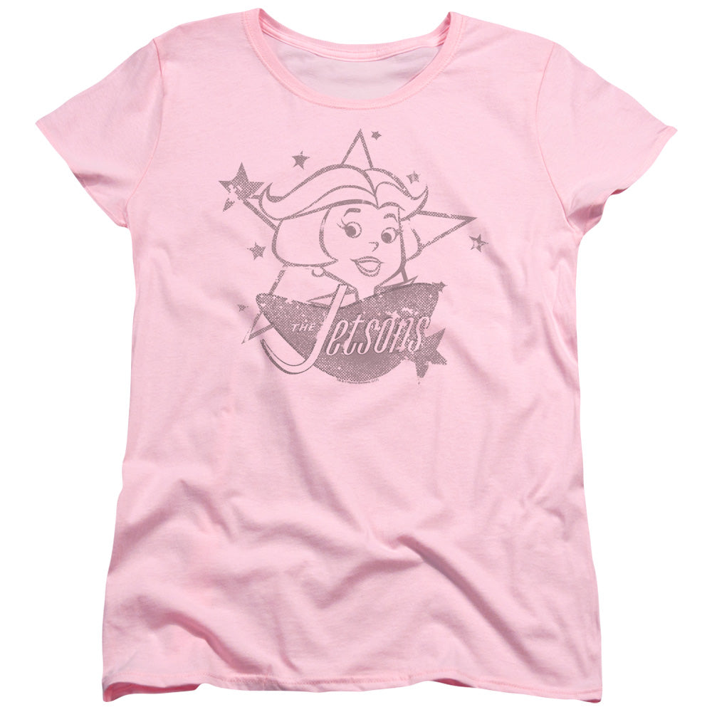 AN OFFCIALLY LICENSED JETSONS HEAVY VINTAGE JANE WOMEN'S REGULAR FIT T-SHIRT PINK